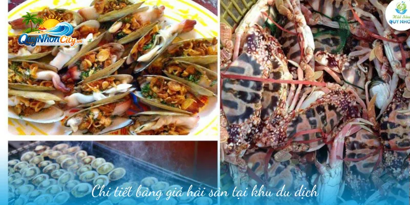 Vựa Hải Sản Quy Nhơn – Tọa Độ Đặt Trọn Niềm Tin Của Tín Đồ Ẩm Thực 3 Chi tiết bảng giá hải sản tại khu du dịch