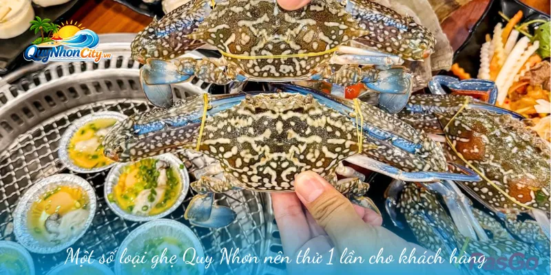 Ghẹ Quy Nhơn - Hương Vị Biển Khơi Trong Từng Thớ Thịt 1 Một số loại ghẹ Quy Nhơn nên thử 1 lần cho khách hàng